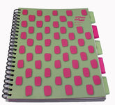 Europa Splash A4 Project Book Wirebound 200 Micro Perf Pages 80gsm FSC Ruled Punch 4 Holes Pink (Pack 3) - EU1507Z